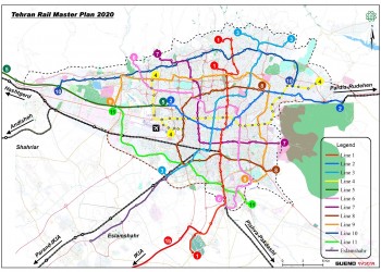 Update of Tehran Rail Master Plan